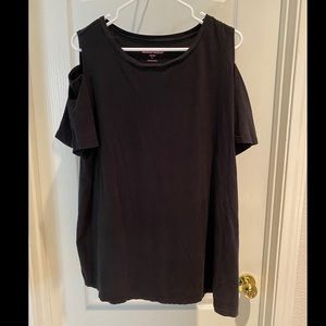 Woman Within Cold Shoulder Shirt